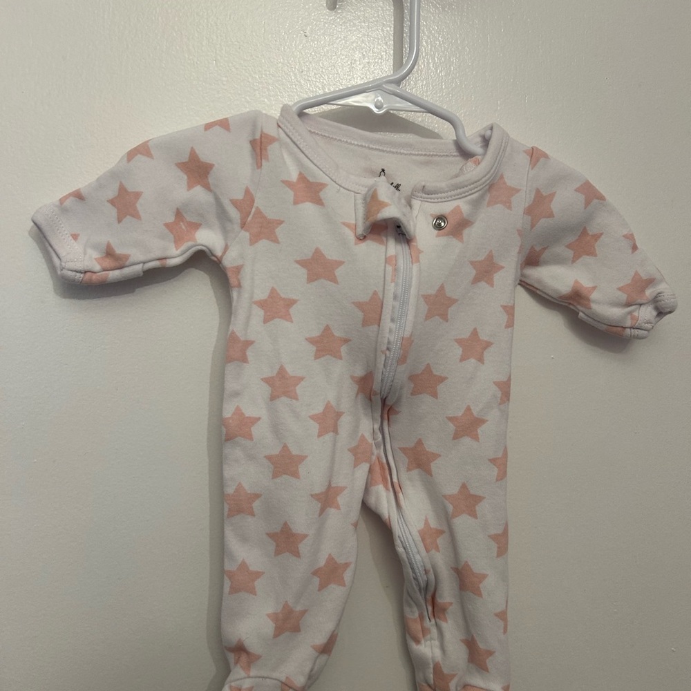 5 baby girl one piece outfits/pajamas